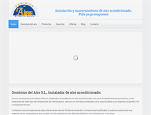 Tablet Screenshot of dominiosdelaire.com